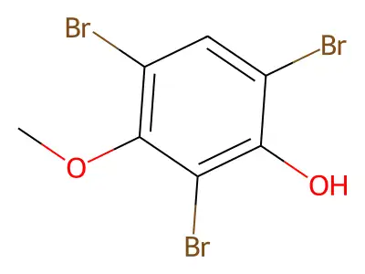 2,4,6-Tribromo-3-methoxyphenol structure