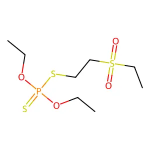 Disulfoton sulfone structure