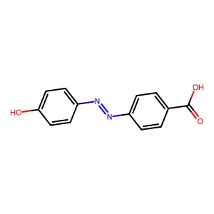 4'-羟基偶氮苯-4-甲酸 structure