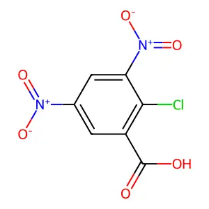 2-氯-3,5-二硝基苯甲酸 structure