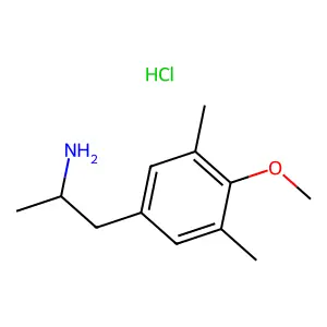 1-(4-Methoxy-3,5-dimethylphenyl)propan-2-amine--hydrogen chloride (1/1) structure