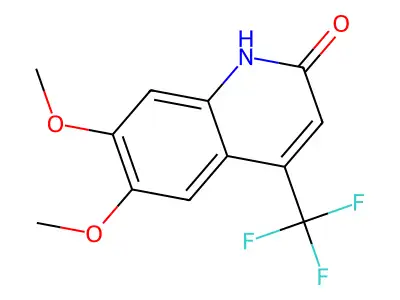 6,7-Dimethoxy-4-(trifluoromethyl)quinolin-2(1H)-one structure