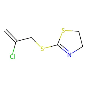 2-(2-Chloroprop-2-enylsulfanyl)-4,5-dihydro-1,3-thiazole structure