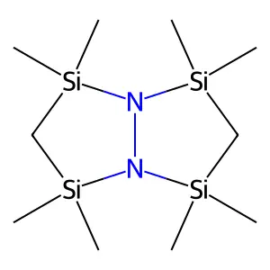 1,5-Diaza-2,4,6,8-tetrasilabicyclo(3.3.0)octane,2,2,4,4,6,6,8,8-octamethyl- structure
