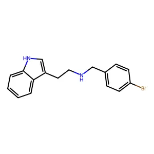 N-(4-bromobenzyl)-2-(1H-indol-3-yl)ethanamine structure