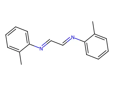 N-(2-methylphenyl)-N-{2-[(2-methylphenyl)imino]ethylidene}amine structure