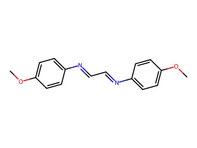 Benzenamine, N,N'-1,2-ethanediylidenebis[4-methoxy- structure
