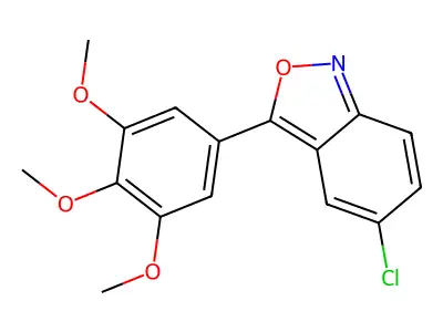 5-Chloro-3-(3,4,5-trimethoxyphenyl)-2,1-benzoxazole structure