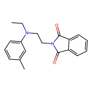 N-[2-(N-乙基间甲苯氨基)乙基]邻苯二甲酰亚胺 structure