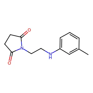 2,5-Pyrrolidinedione, 1-(2-((3-methylphenyl)amino)ethyl)- structure