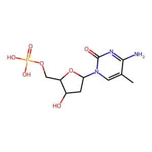 脱氧-5-甲基胞苷一磷酸 structure