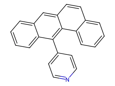 4-Benzo[a]anthracen-12-ylpyridine structure