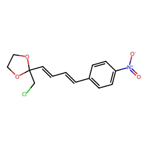 1,3-Dioxolane,2-(chloromethyl)-2-[4-(4-nitrophenyl)-1,3-butadien-1-yl]- structure