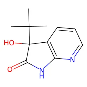 2h-Pyrrolo[2,3-b]pyridin-2-one,3-(1,1-dimethylethyl)-1,3-dihydro-3-hydroxy- structure