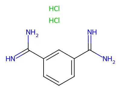 Benzene-1,3-dicarboximidamide;dihydrochloride structure