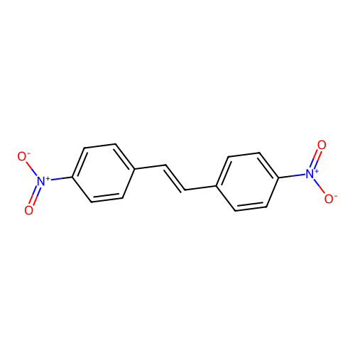 4,4'-Dinitrostilbene, (E)- structure