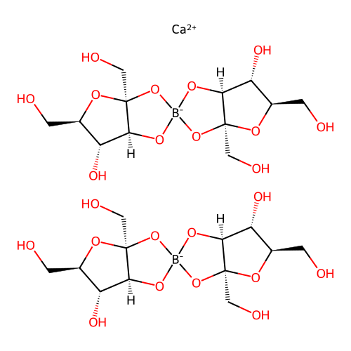 Calcium fructoborate structure