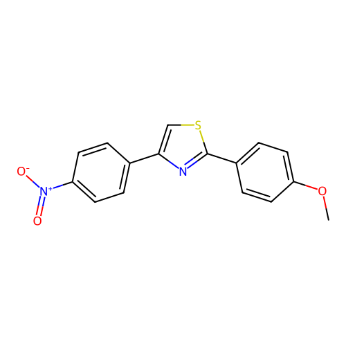 2-(4-Methoxyphenyl)-4-(4-nitrophenyl)-1,3-thiazole structure