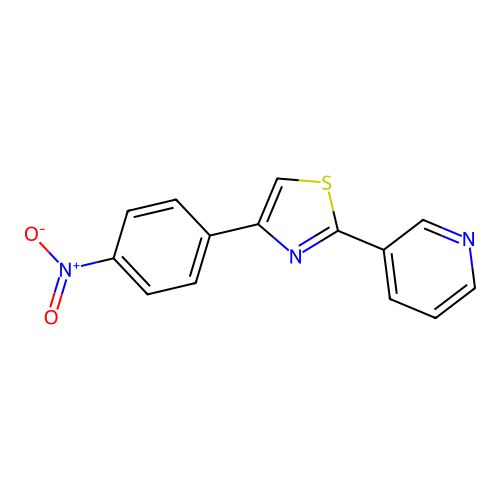 4-(4-Nitrophenyl)-2-pyridin-3-yl-1,3-thiazole structure