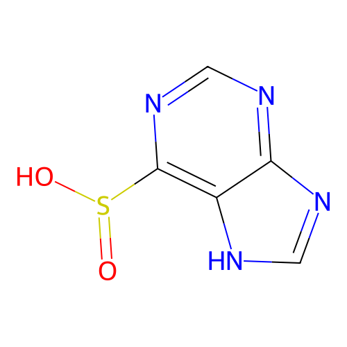 7H-purine-6-sulfinic Acid structure