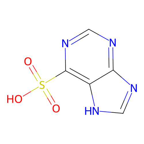 7H-purine-6-sulfonic Acid structure