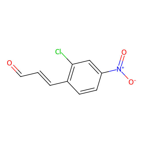 p-Nitro-chlorocinnamic aldehyde structure