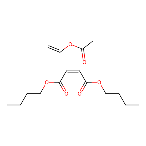 dibutyl (Z)-but-2-enedioate;ethenyl acetate structure