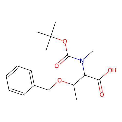 Boc-N-Me-D-Thr(Bzl)-OH structure