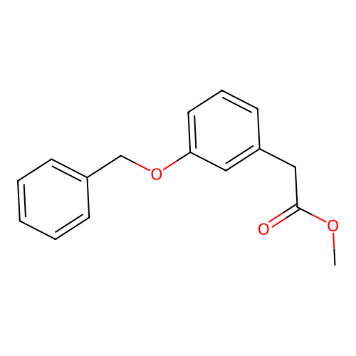 3-Benzyloxyphenylacetic acid methyl ester structure