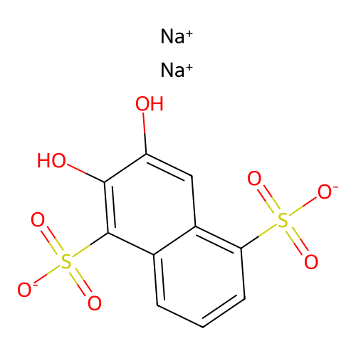 Disodium;2,3-dihydroxynaphthalene-1,5-disulfonate structure