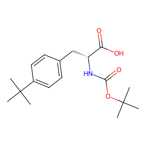 (R)-2-((tert-Butoxycarbonyl)amino)-3-(4-(tert-butyl)phenyl)propanoic acid structure