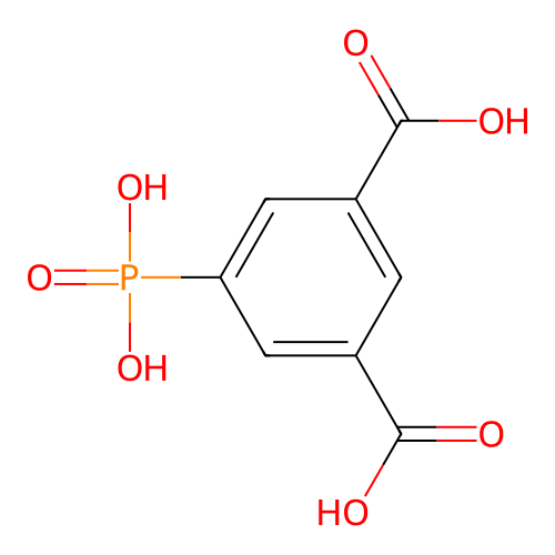 1,3-Benzenedicarboxylic acid, 5-phosphono- structure