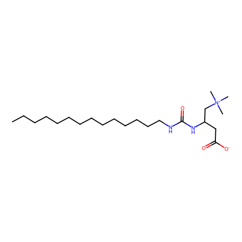 3-(Tetradecylcarbamoylamino)-4-(trimethylazaniumyl)butanoate structure