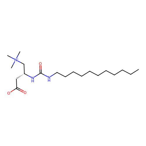 [3-Carboxy-2-(3-undecyl-ureido)-propyl]-trimethyl-ammonium structure