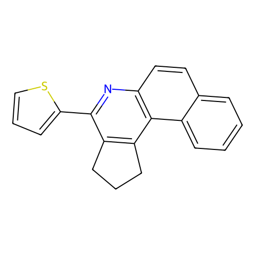 4-(2-Thienyl)-2,3-dihydro-1H-benzo[f]cyclopenta[c]quinoline structure