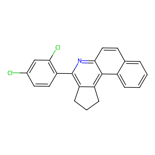 4-(2,4-dichlorophenyl)-2,3-dihydro-1H-benzo[f]cyclopenta[c]quinoline structure