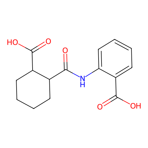2-{[(2-Carboxycyclohexyl)carbonyl]amino}benzoic acid structure