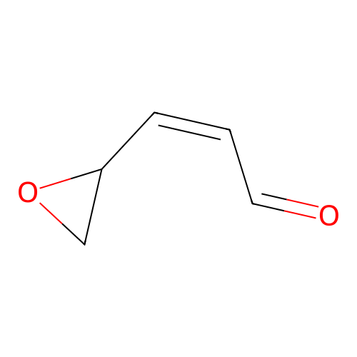 (E)-3-Oxiranylacrylaldehyde structure
