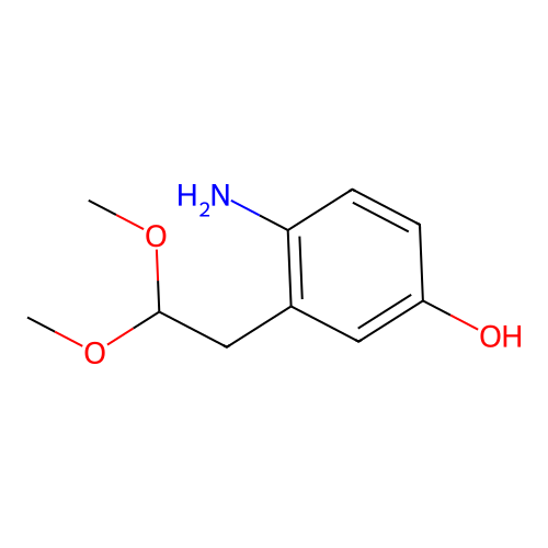 4-Amino-3-(2,2-dimethoxyethyl)phenol structure
