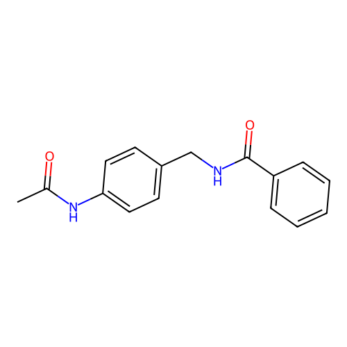 N-[(4-acetamidophenyl)methyl]benzamide structure