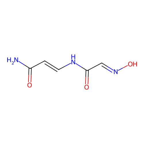 Acrylamide, 3-hydroxyiminoacetamido- structure