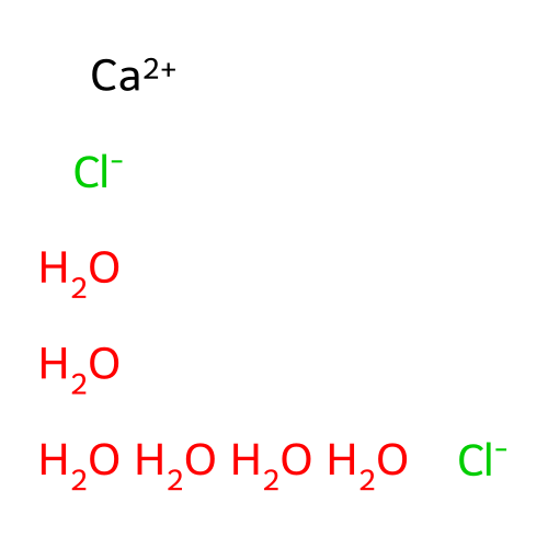 Calcium Chloride Hexahydrate structure