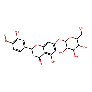 Hesperetin 7-O-glucoside structure