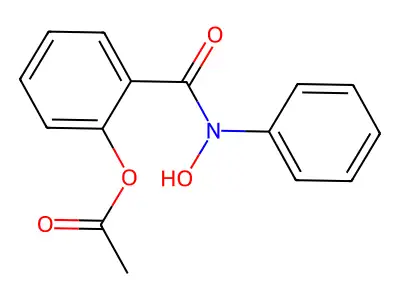 Benzamide, 2-(acetyloxy)-N-hydroxy-N-phenyl- structure