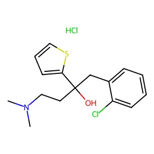 C16H20ClNOS.ClH structure