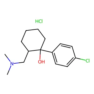 Cyclohexanol, 1-(p-chlorophenyl)-2-((dimethylamino)methyl)-, hydrochloride structure