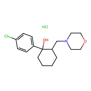 Cyclohexanol, 1-(p-chlorophenyl)-2-(morpholinomethyl)-, hydrochloride structure