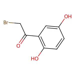 1-(2,5-Dihydroxyphenyl)-2-bromoethanone structure