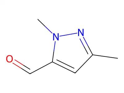 1,3-dimethyl-1H-pyrazole-5-carbaldehyde structure