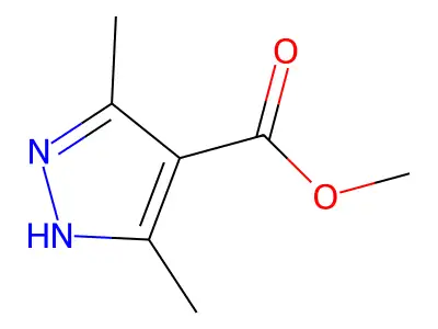 Methyl 3,5-dimethyl-1H-pyrazole-4-carboxylate structure
